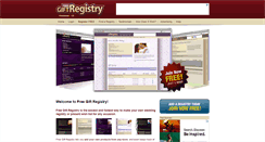 Desktop Screenshot of freegiftregistry.com