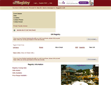 Tablet Screenshot of freegiftregistry.com