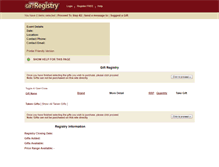 Tablet Screenshot of freegiftregistry.com.au